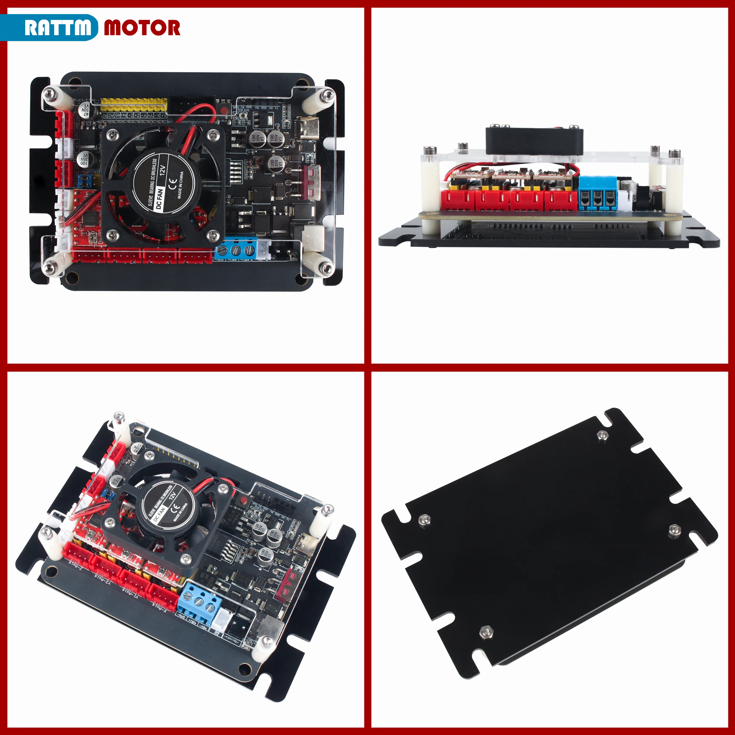 32-bit 3-axis GRBL Controller Board with A4988 Drivers, 36V DC, Model LUNY-3A, Suitable for CNC Engraving
