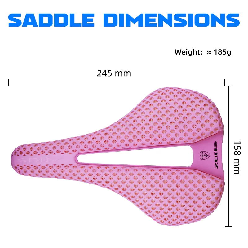 جديد تنفس دراجة جبلية السرج الطريق مقعد دراجة مريح المرأة ثلاثية الأبعاد مطبوعة ألياف الكربون دراجة السرج الملحقات #4