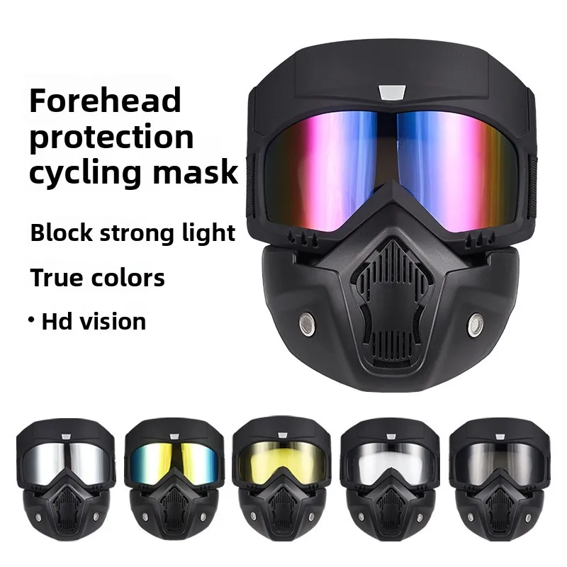 Road Bike Riding Mask Outdoor Skiing Anti Splash Goggles Anti Glare Radiation Protection for Unisex Men Women