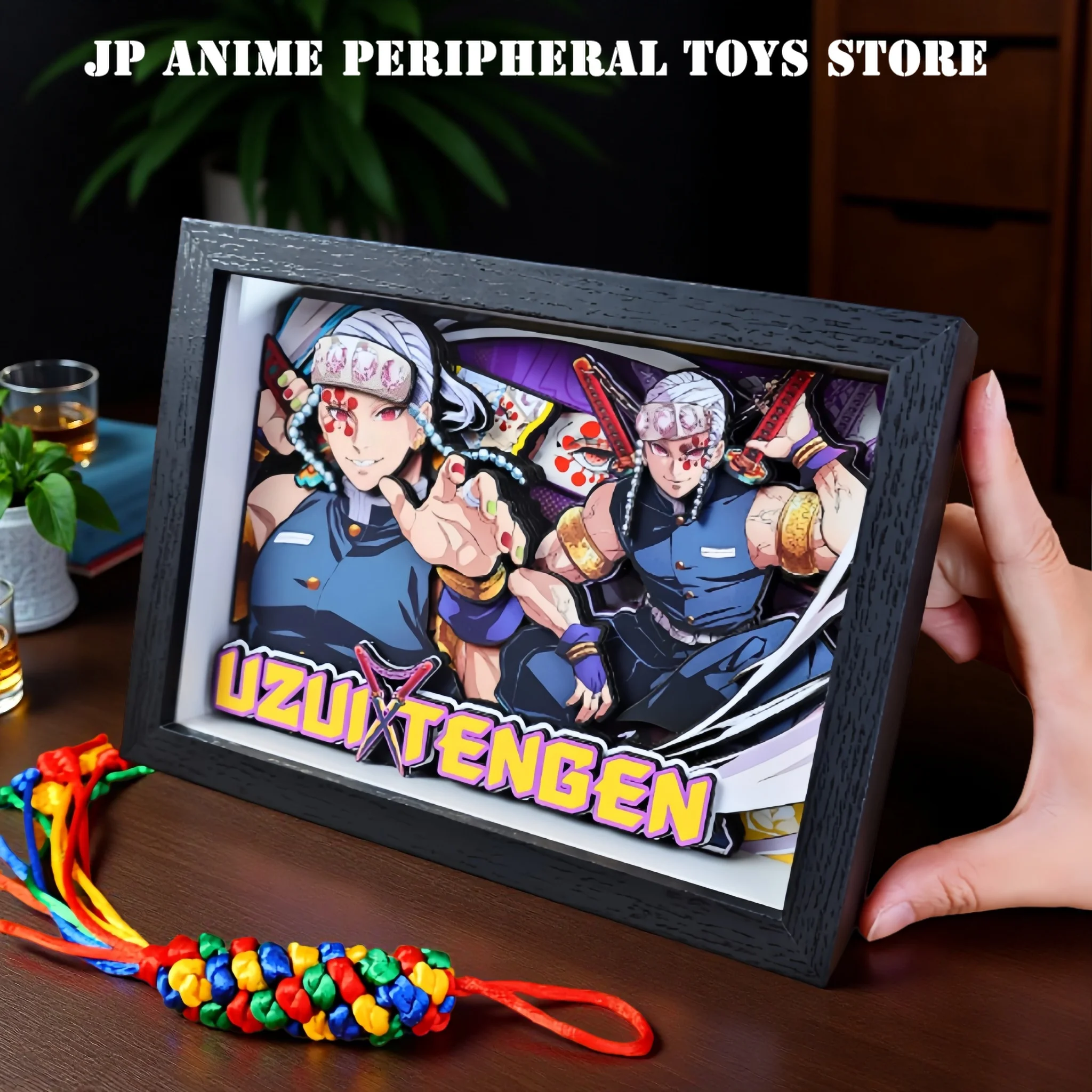 

2025 Demon Slayer Handmade 3D Art Painting Cartoon Shinazugawa Sanemi Rengoku Kyoujurou Iguro Obanai Figure Desktop Ornament