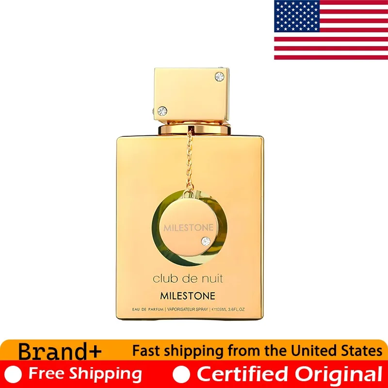

Armaf Club De Nuit Milestone for Unisex Eau de Parfum Spray 3.6 Ounce Lasting Woody Floral Musk Pheromones 105 ML Luxury Perfume