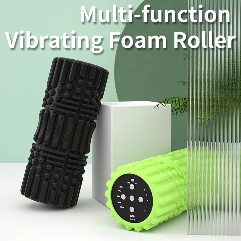 New Electric 5-speed Vibrating hot sale vibrating roller Yoga Electrical Foam Roller with music player