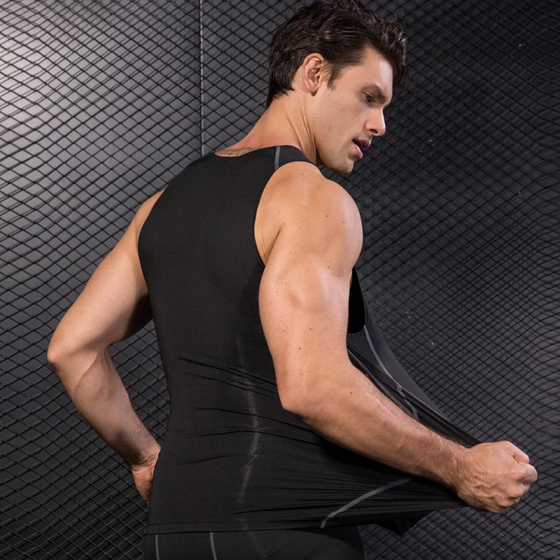 Men's Training Tank Top, Sports Sleeveless Quick Drying T-Shirt, Basketball Running Fitness Training Camisole PRO