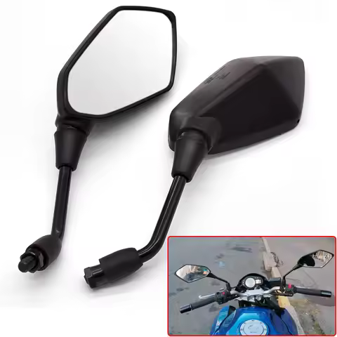 1 Pair Motorcycle Rear View Mirror For Honda Nc700 Nc750X Nc750D Cb1300 Cb400 Cbr650 Cb500X Crf1000 Cbr1000rr Side Convex Mirror