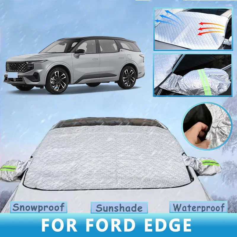 

Thickened Car Now Sunshade Windshield Cover With 5/9 Magnets UV Protection Anti Snow Sunlight For Front Windsh For FORD EDGE