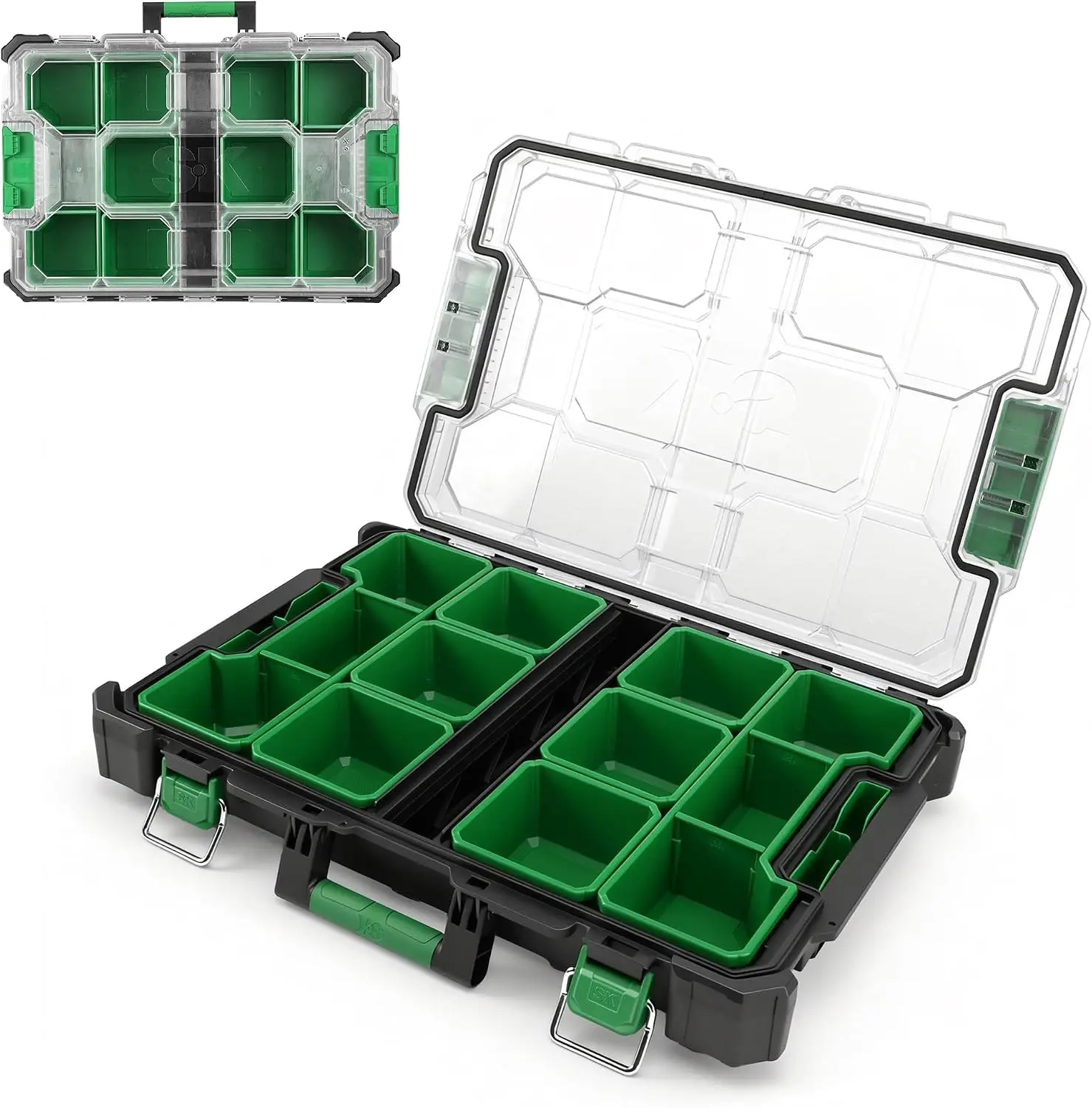 20.5-Inch Small Part Organizer, Portable Tool Box Organizer, IP65