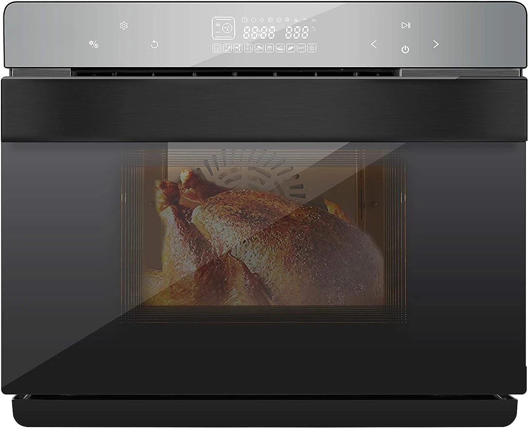 Capacity Counter-Top Multi-Function Convection Steam Oven, Black Stainless Steel