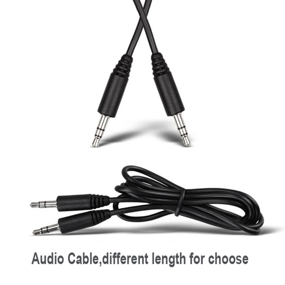 

100pcs 50cm 70cm 1m 3.5mm Jack Male to Male Audio Aux Auxiliary Cable Cord For Mobile Phone MP3 MP4 Car Headphone Speaker