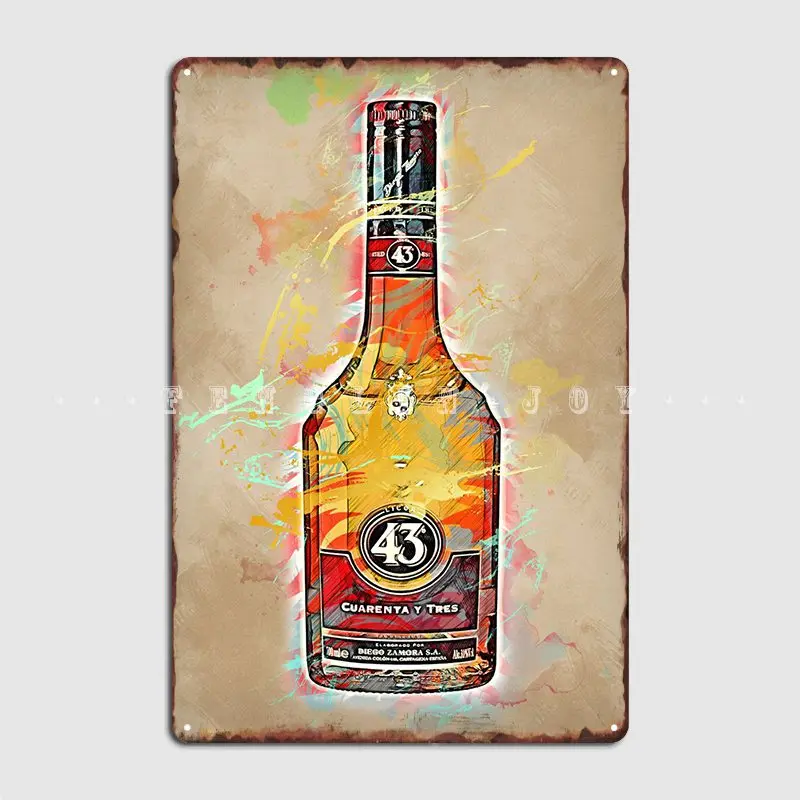 Licor 43 Metal Sign Wall Pub Cinema Decoration Garage Decoration Tin Sign Poster