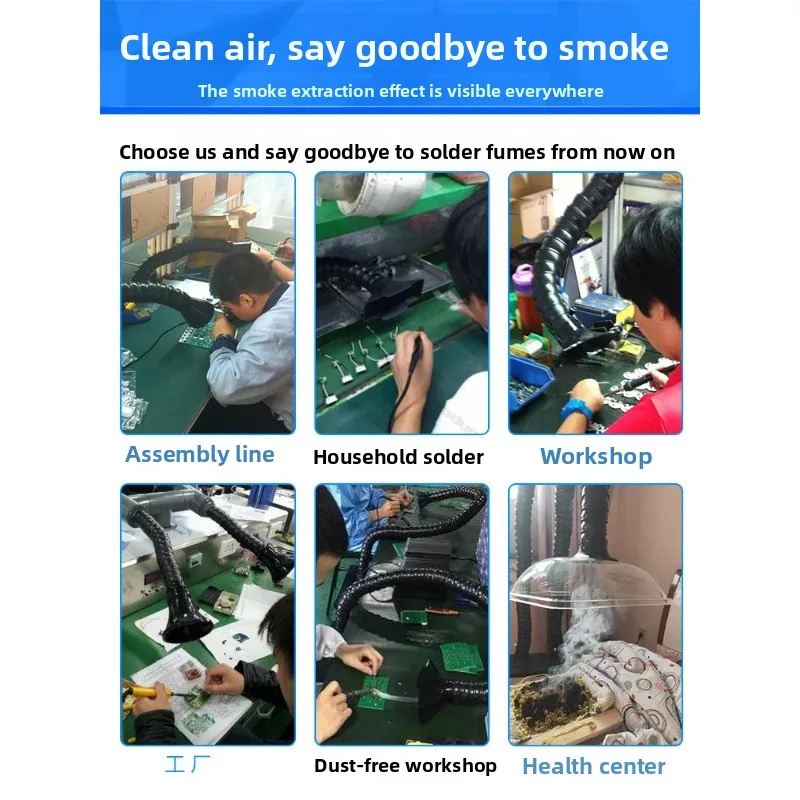 Penyedot Asap Las Portabel Pembersih Asap Penanda Laser Pengumpul Debu Ringkas