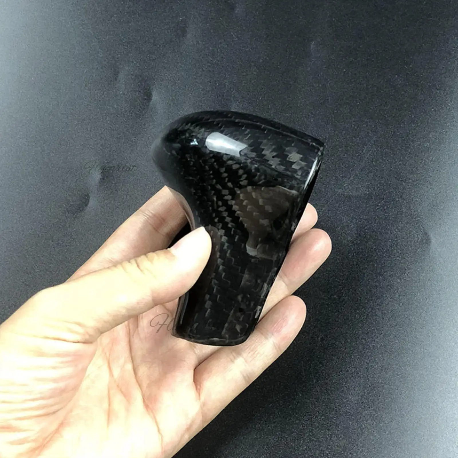 Carbon Fiber Gear Shift Knob Cover Trim For Audi A4 A5 A6 A7 Q5 Q7 S6 2013-2015