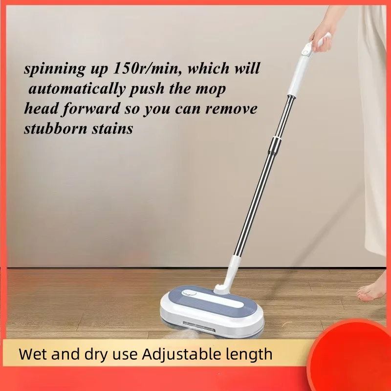 Cordless Electric Mop Sweeping and Mopping Machine with Water Tank Floor Cleaner Mopping Machine for Hardwood Floor Tiles