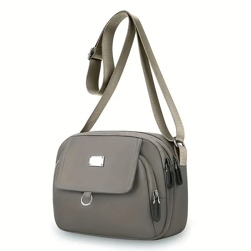 New Minimalist Casual Crossbody Bag, Adjustable Shoulder Straps, Multi Compartment Stylish Shoulder Bag, Fashion Women's Bags