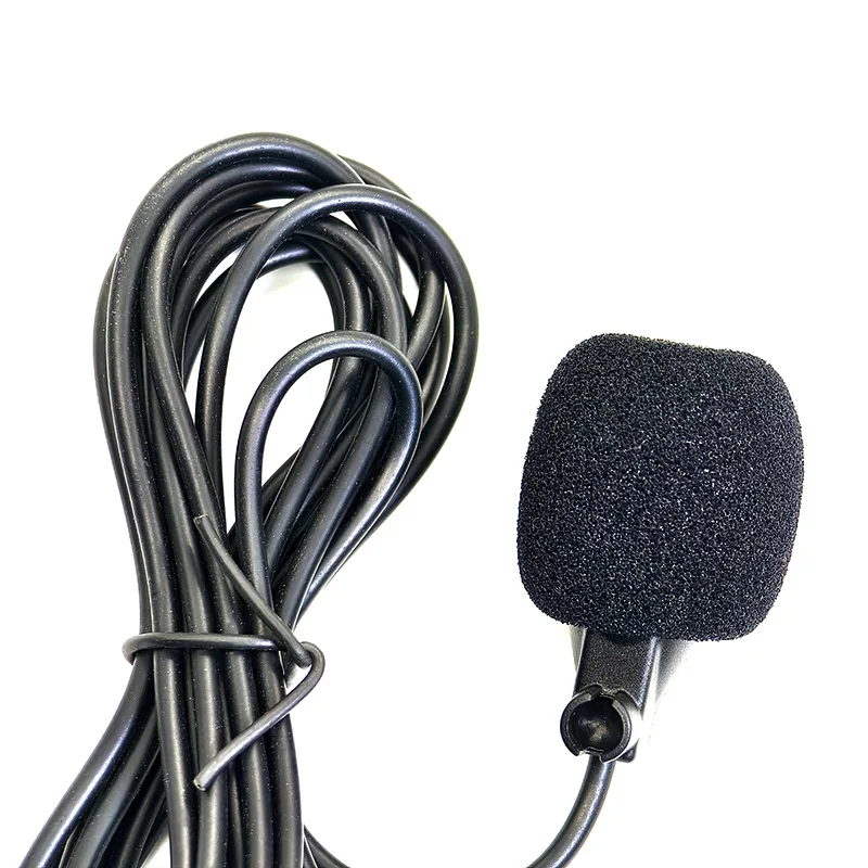 Car Audio Microphone 3.5mm Clip Jack Plug Mic Stereo Mini Wired External Microphone For Auto DVD Radio 2/3m Long Professionals