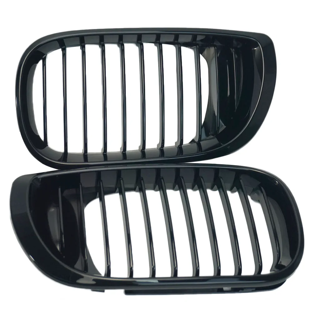 Glossy Black Front Bumper Grille Kidney Grill For BMW 3 Series 4 Door E46 Touring  Saloon 320i 325Xi 330Xi 2002 2003 2004 2005