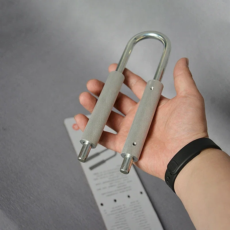 Poignée de main réglable en forme de U pour gymnastique à domicile, exercice de force des doigts, développeur musculaire des bras et du poignet, renforcement de la puissance, 50 kg-130kg, 80kg-180kg