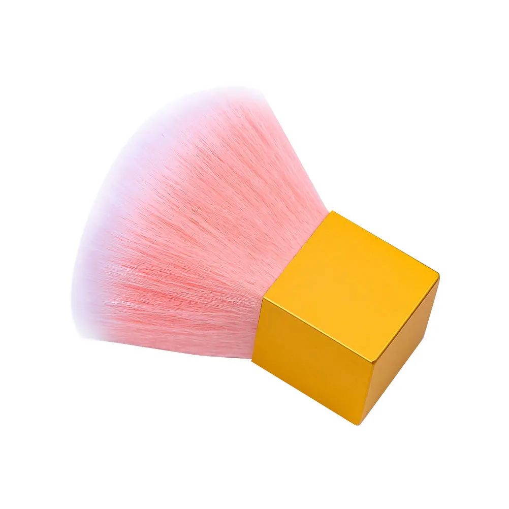 Reinigingsborstel Premium vierkant handvat Zachte haren voor acryl Nail Art Manicure Stofverwijderaar Gereedschap Nagelborstel