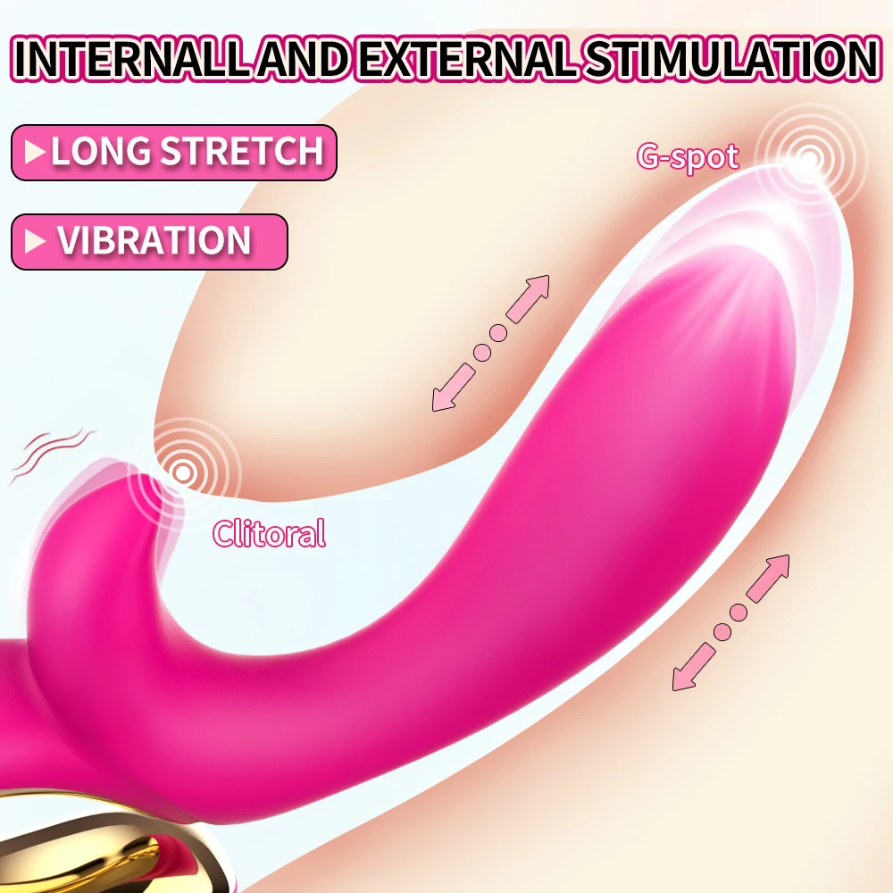 Powerful Thrusting Vibrator Female Clitoris Stimulator G Spot Dildo Massager Adult Goods Vibro Masturbator Sex Toys for Women