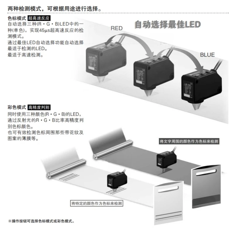 Color code sensor LX-101/LX-111/LX-101-P