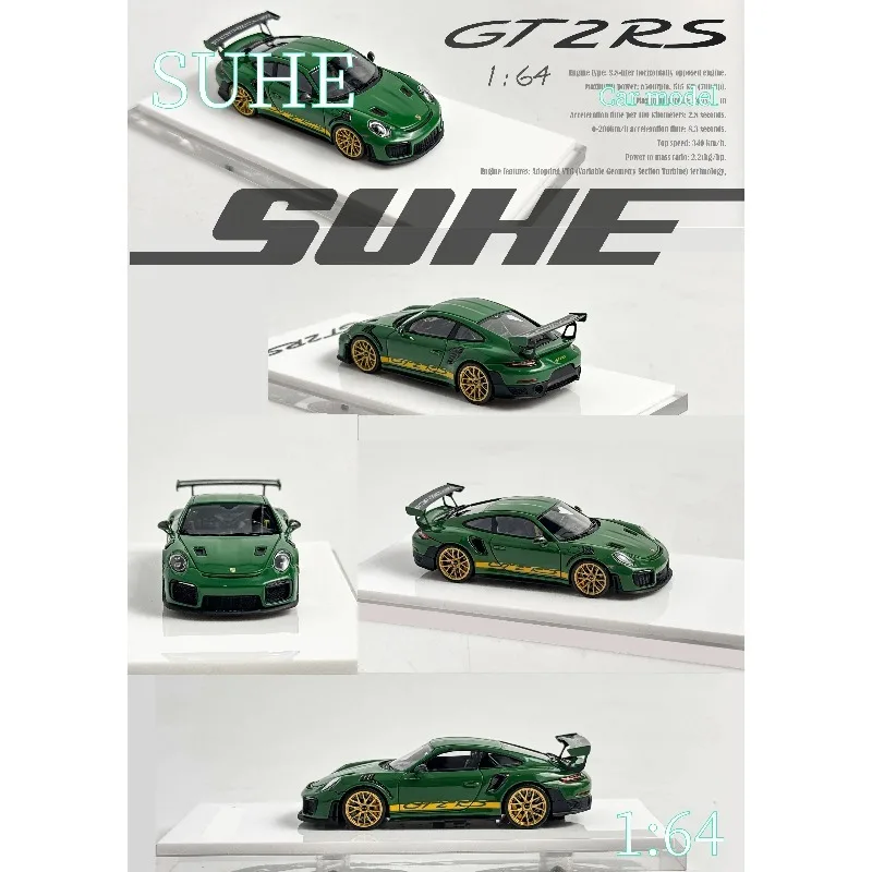 SUHE 1:64 Resin 911 GT3RS 992 911 GT2RS Car Model - Collectible Decoration - Boys' Gift