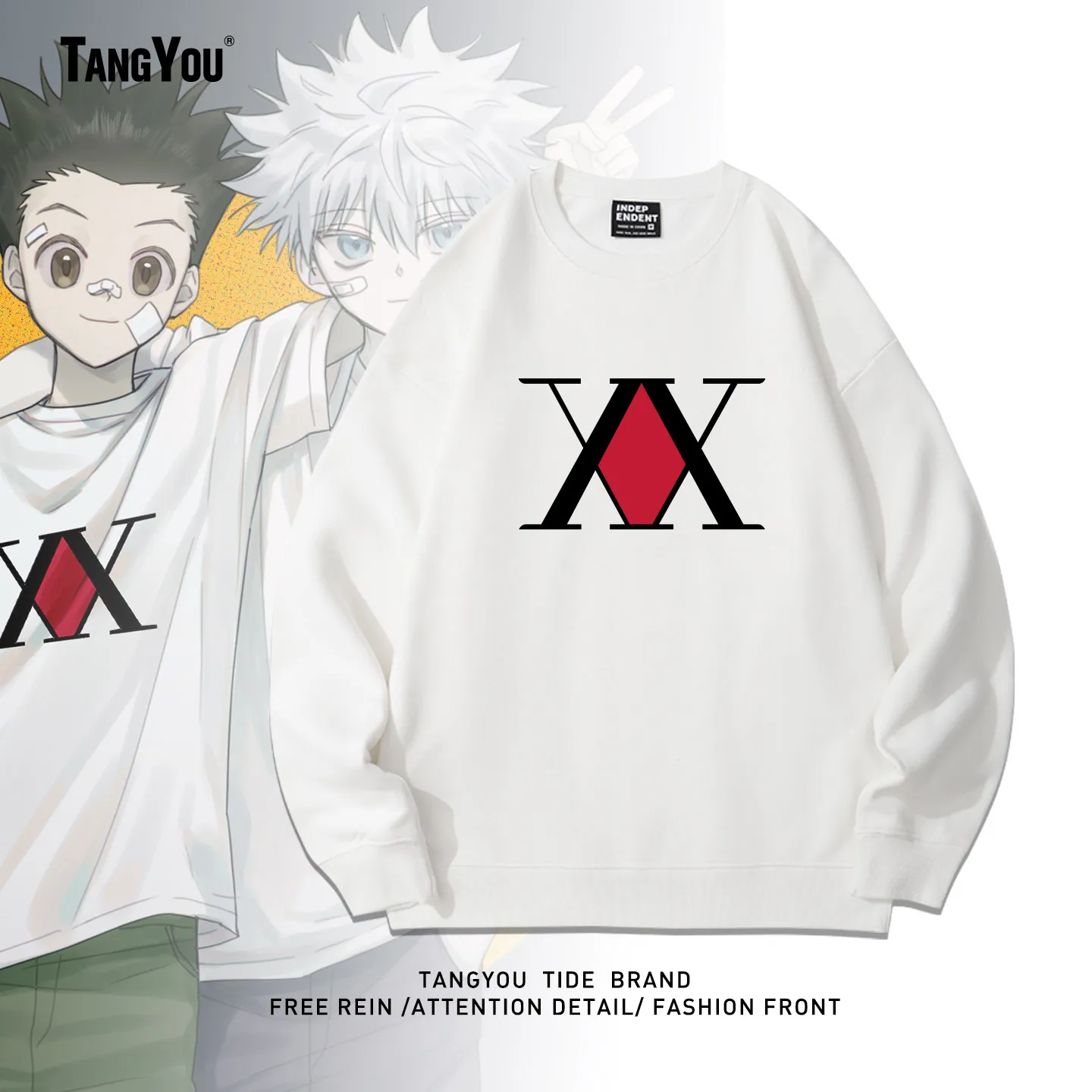 

ex round Ne Sweatirt Collaborative Series X Cartoon Surroundings Women's Sle Warm Cotton Long Sve