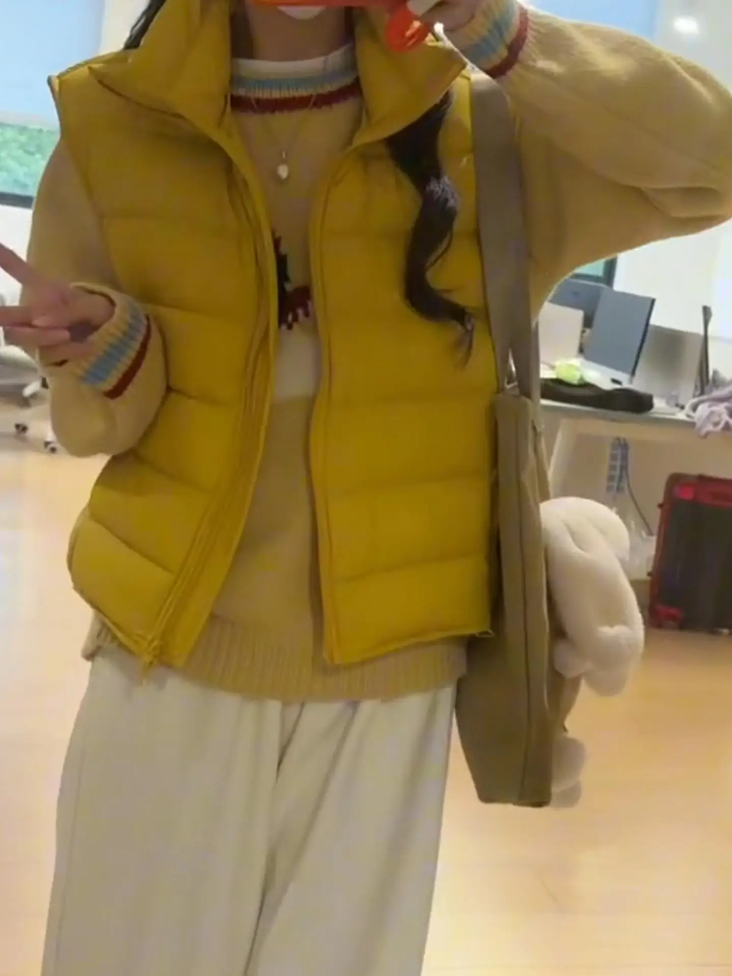 الكورية Sle الكلب نمط محبوك سترة المرأة الخريف الشتاء جديد وصول التخسيس أعلى لينة مريحة طويلة Sve جولة Ne