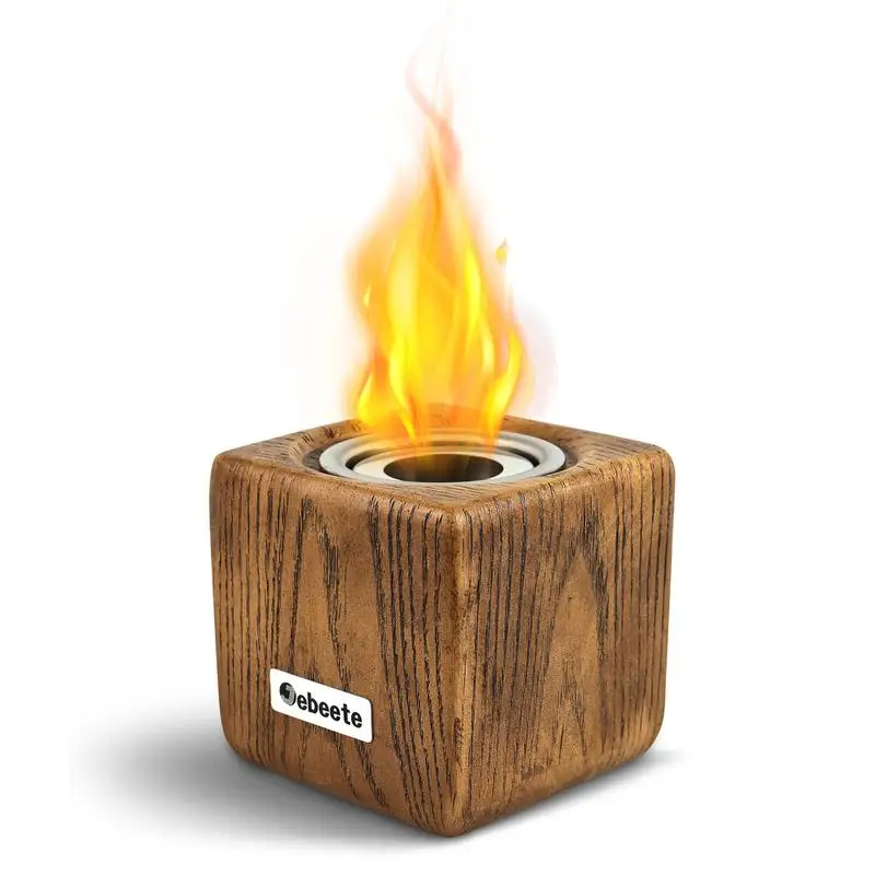 

Portable Mini Ethanol Fire Pit Bowl with Wick for Indoor and Outdoor Use