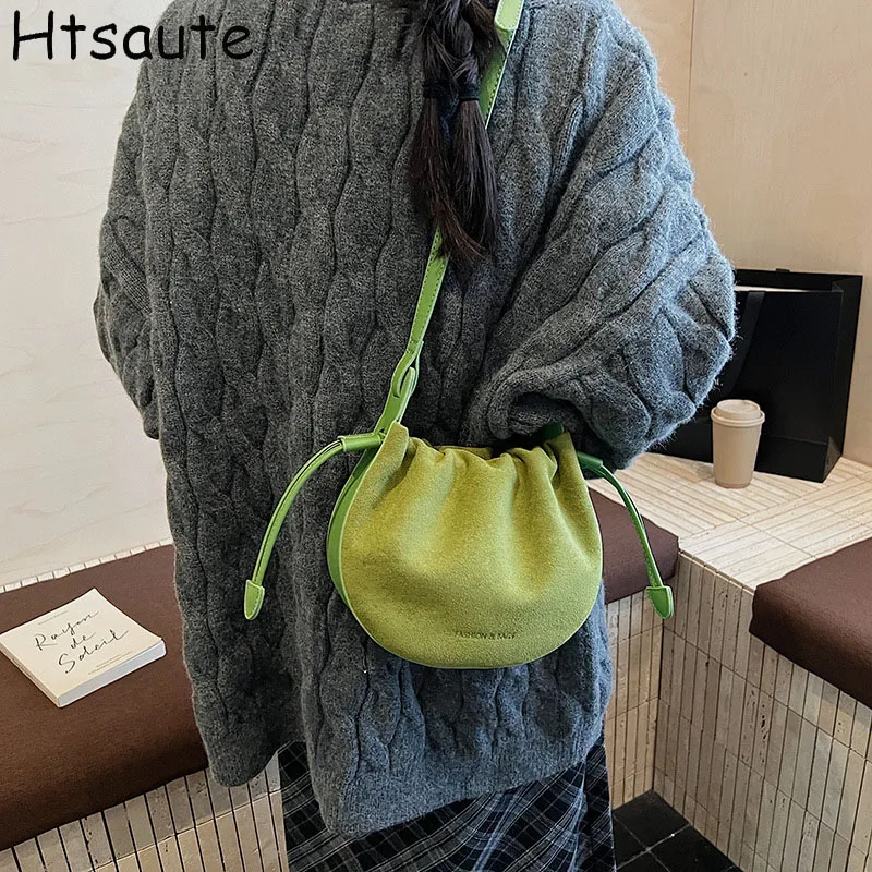 

Мини-клапан, винтажные сумки через плечо с облаком, женская сумка-тоут через плечо, кошелек на шнурке, осенне-зимняя мода, повседневный стиль в стиле ретро