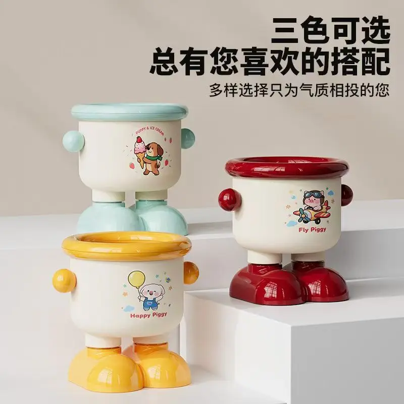 New DIY desktop trash bin, pen holder, desktop miscellaneous storage bin, mini cute garbage paper basket for 2026