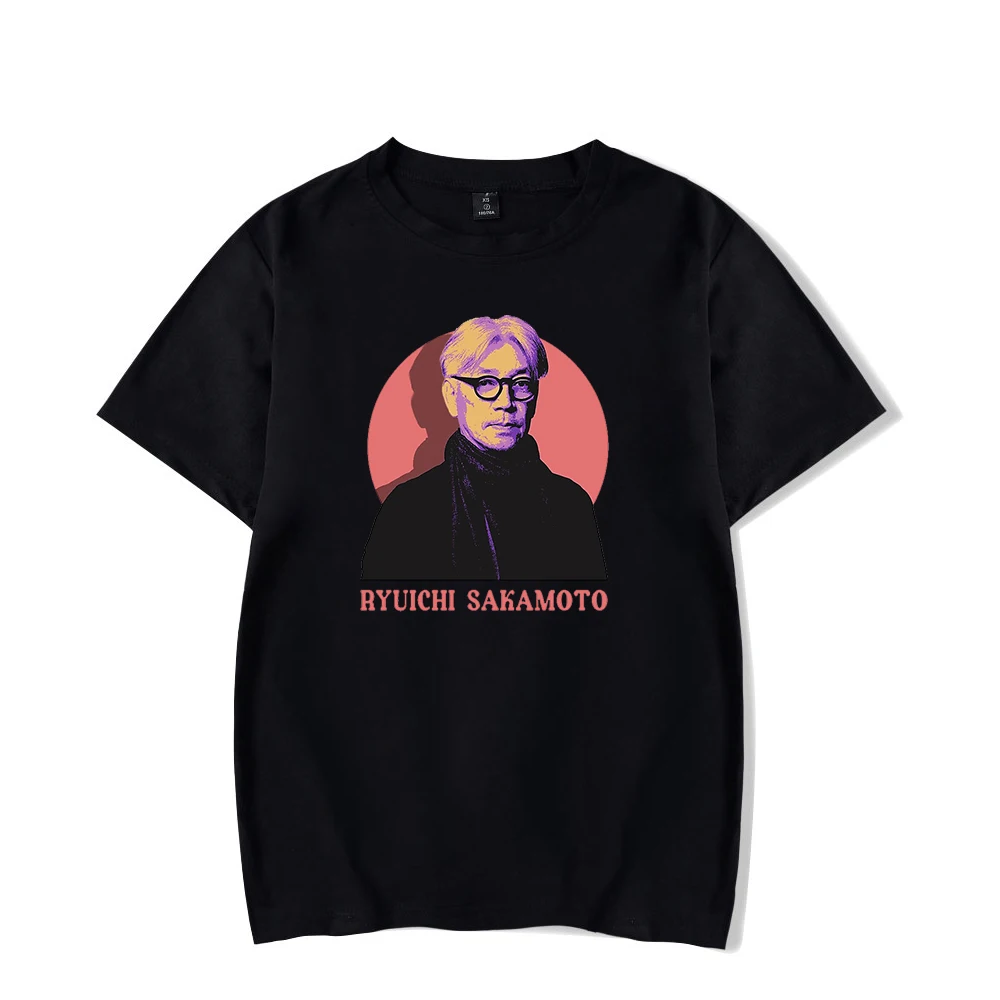 Rip Ryuichi Sakamoto T-shirt Crewneck T-shirt met korte mouwen Dames Heren T-shirt Rest in Peace-kleding