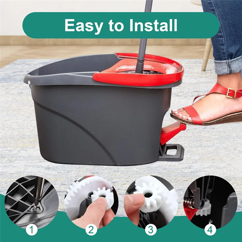 

Easy Mop Pedal Broom Spin Replacement 1-Way Clutch Bearing Bucket Gear Sprockets Repair For Ocedar/Vilida Easywring