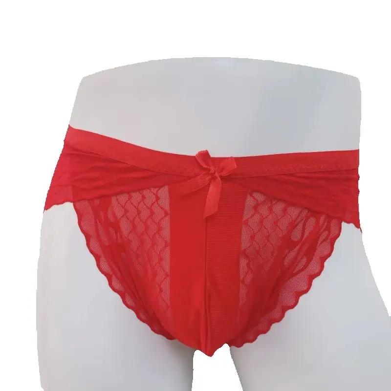

Мужские сексуальные кружевные стринги, бесшовное прозрачное нижнее белье, U-образные выпуклые трусики с мешочком, прозрачное нижнее белье, трусы для трансвеститов, трусы Sissy