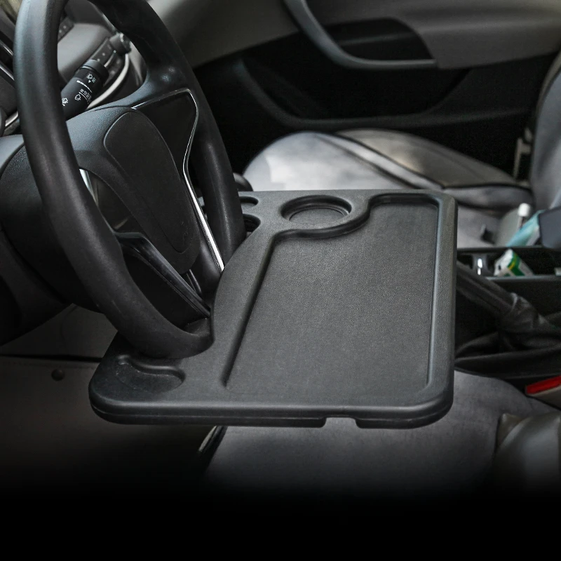 Mesa de jantar do carro volante passageiro assento traseiro drive-in restaurante notebook bandeja de jantar com ângulo de altura ajustável