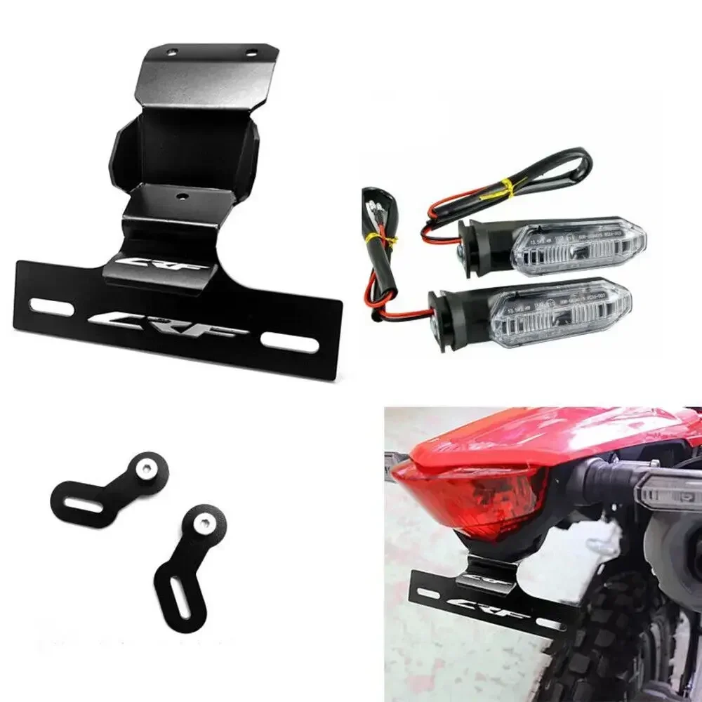 For HONDA CRF300L CRF 300L 300 L RALLY 2021+ Motorcycle Accessories SHORT FENDER TAIL TIDY ELIMINATOR & LED TURN SIGNAL