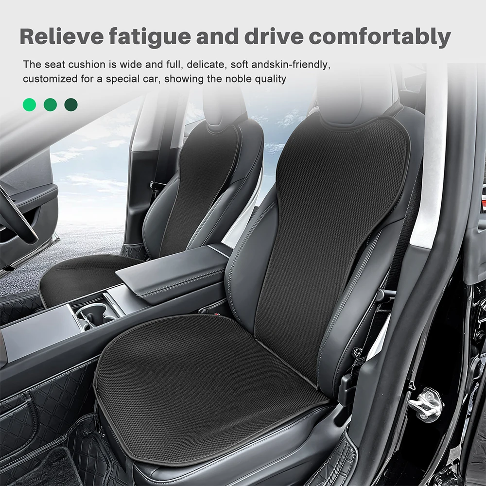 

Дышащие всесезонные накладки на задние сиденья для Tesla Model 3 Highland 2024: летние подушки-протекторы из ледяного шелка, аксессуары