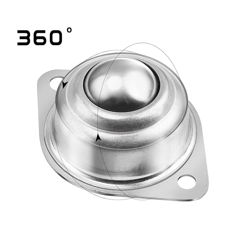 ABHU 40PCS 1In Roller Ball Transfer Bearing,Carbon Steel Round Ball Transfer Unit,360º Rotation Universal Ball Casters 400Lbs