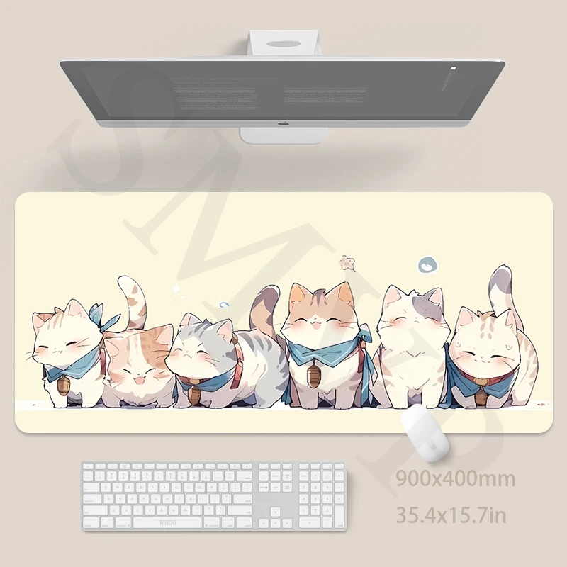 

Cat Mousepads Desk Rug Cute Mousepad Large Mouse Mat Kawaii Desk Pad Table Carpet Original Mouse Pad High Quality