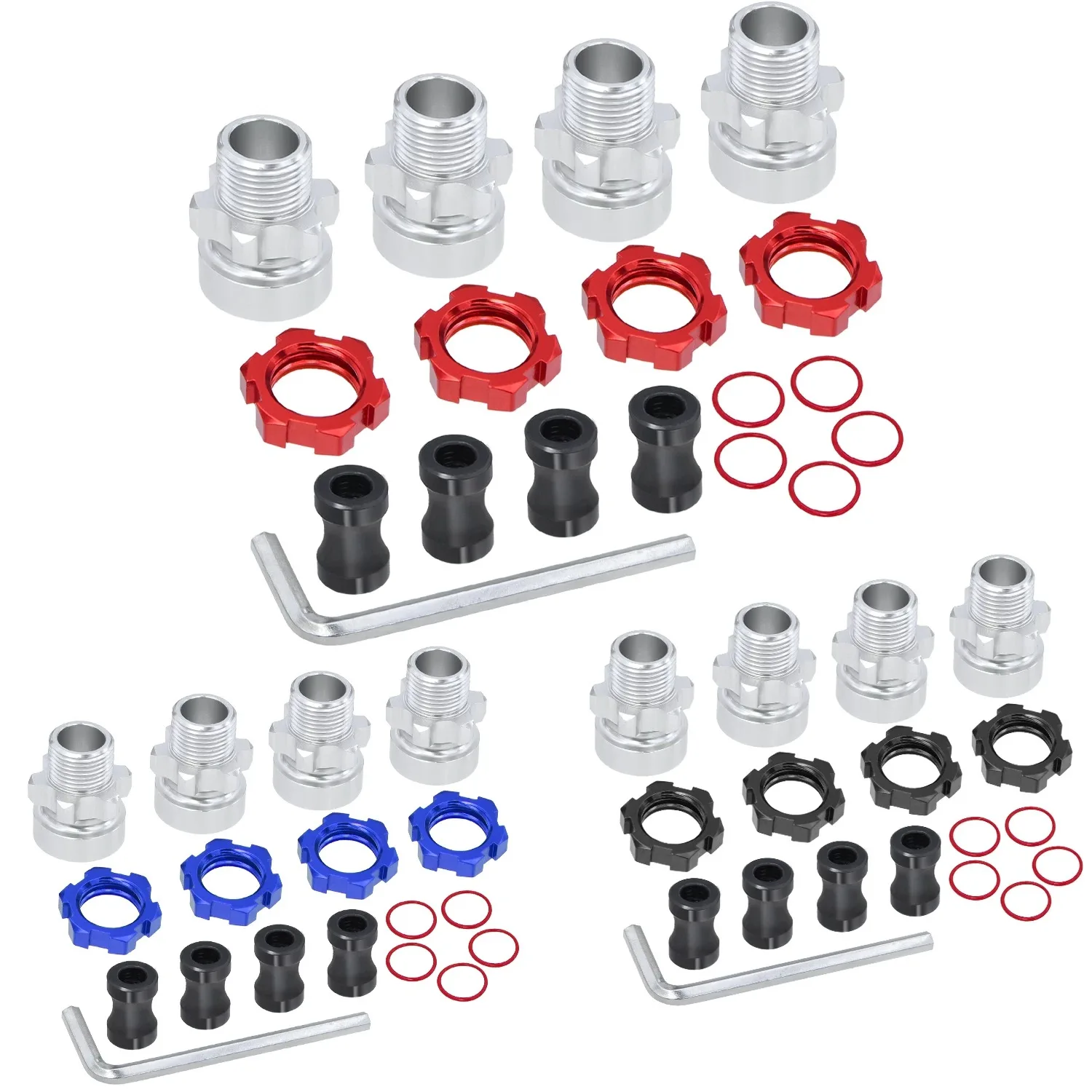 

Metal CNC 12-17mm Hexagonal Wheel Hub Adapter For Traxxas 1/10 Slash Rustler Stampede 2WD 4WD 4x4 RC Car Upgrade Parts