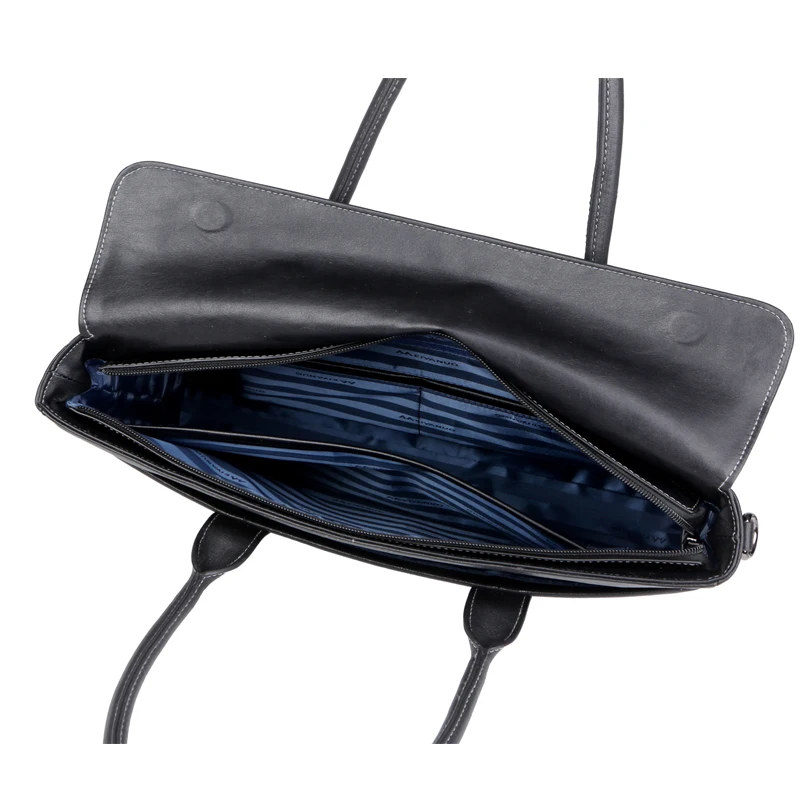 Famous Brand Man Briefcase Genuine Leather Men Bag Fashion Male Shoulder Laptop Bag Handbag Business Cow Leather Men's Briefcase