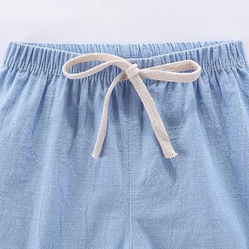 2-10Y New Children\'s Pants Summer Thin Beach Shorts Boys Girls  Cotton Breathable  Short Pants