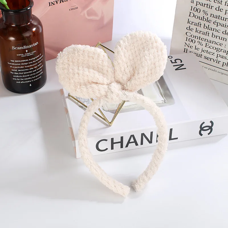 

Classic Plaid Headband with Bow Non-Slip Velvet Hair Band for Women Makeup Skincare Facial Care Elegant Style