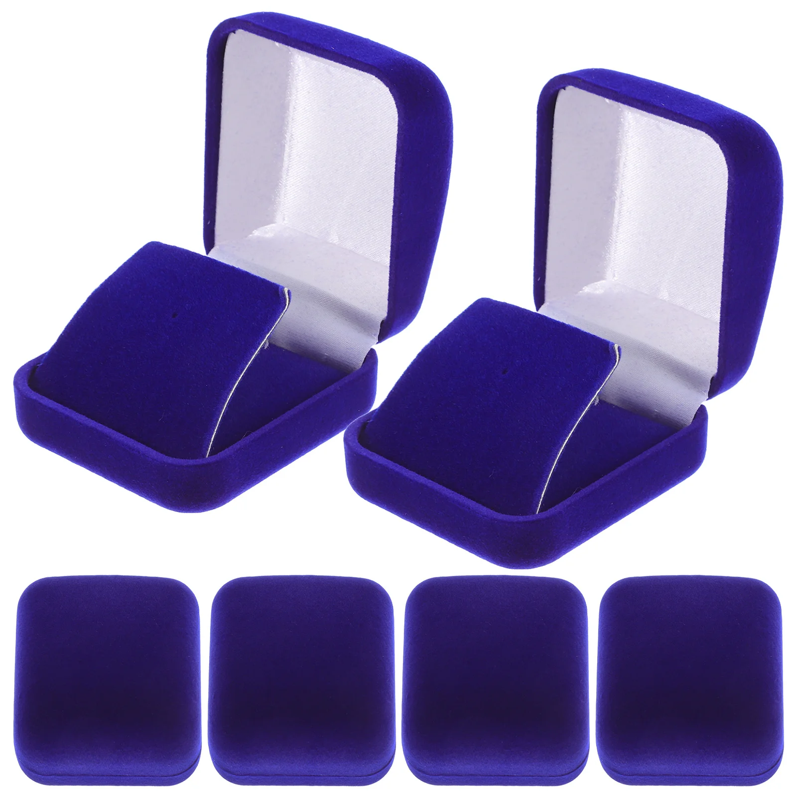 

6Pcs Badge Display Box Modern Square Badge Storage Case for Jewelry Lapel Pins Medals Coins Home Office Presentation