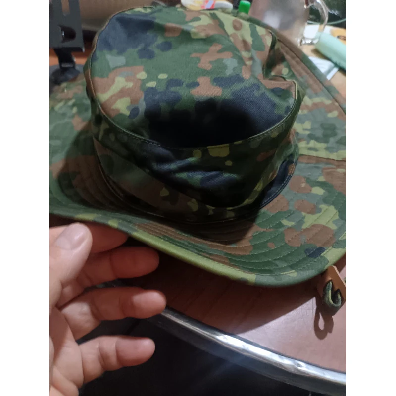 flecktarn-camouflage-spotted-boonie-hat-for-outdoor-tactical-training-with-wide-round-brim