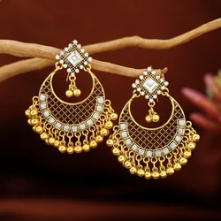 Palace style jewellery earrings women ethnic style imitation agate water ripple women's earrings carved hollow retro jewelry