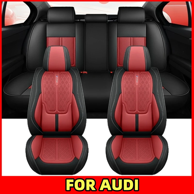 

Car seat cover high-end PU leather wear-resistant waist comfort full set 5-seat full wrap seat cover FOR AUDI Q3 A5 A6
