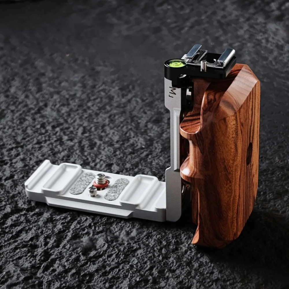 

Camera L Bracket for Hasselblad 500C/M 503CX 501CM 503CXI 503CW Wooden Handle Grip Camera Cage Left /Right Side Handle Cold Shoe