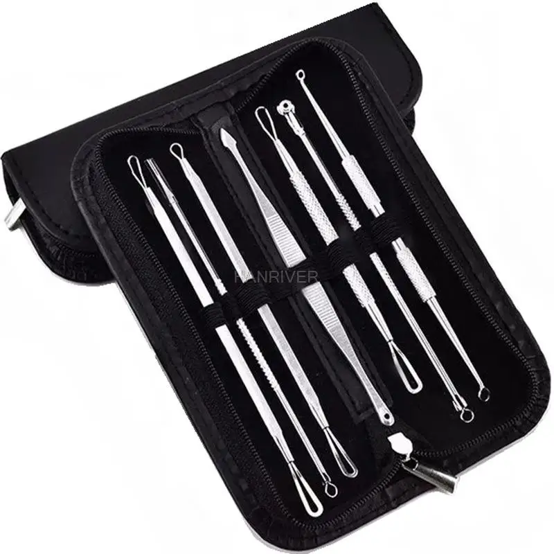 

5 шт./7 шт. косметический набор, игла для прыщей, набор игл для прыщей, двуглавая игла для прыщей, игла для красоты, маникюрная игла против прыщей