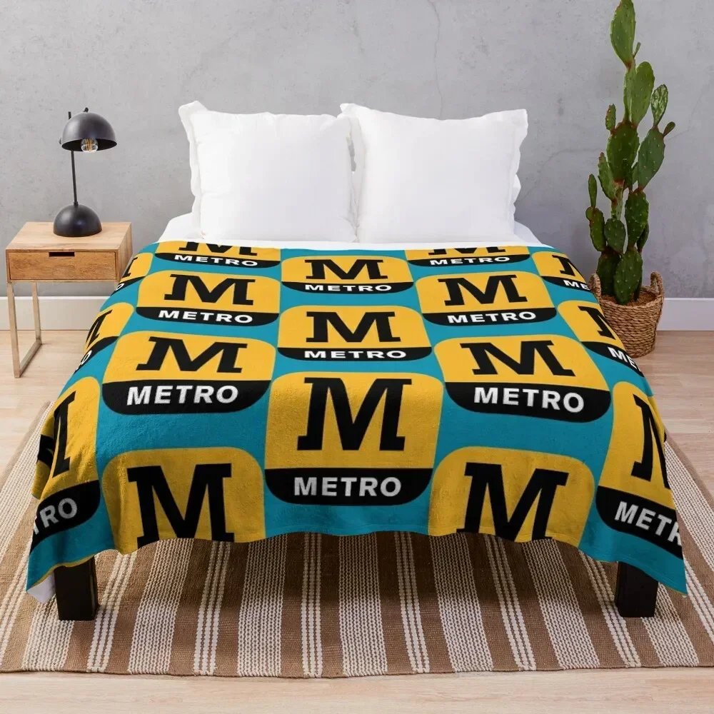 tyne and wear metro Throw Blanket For Baby Soft Plush Plaid Decorative Sofas Blankets