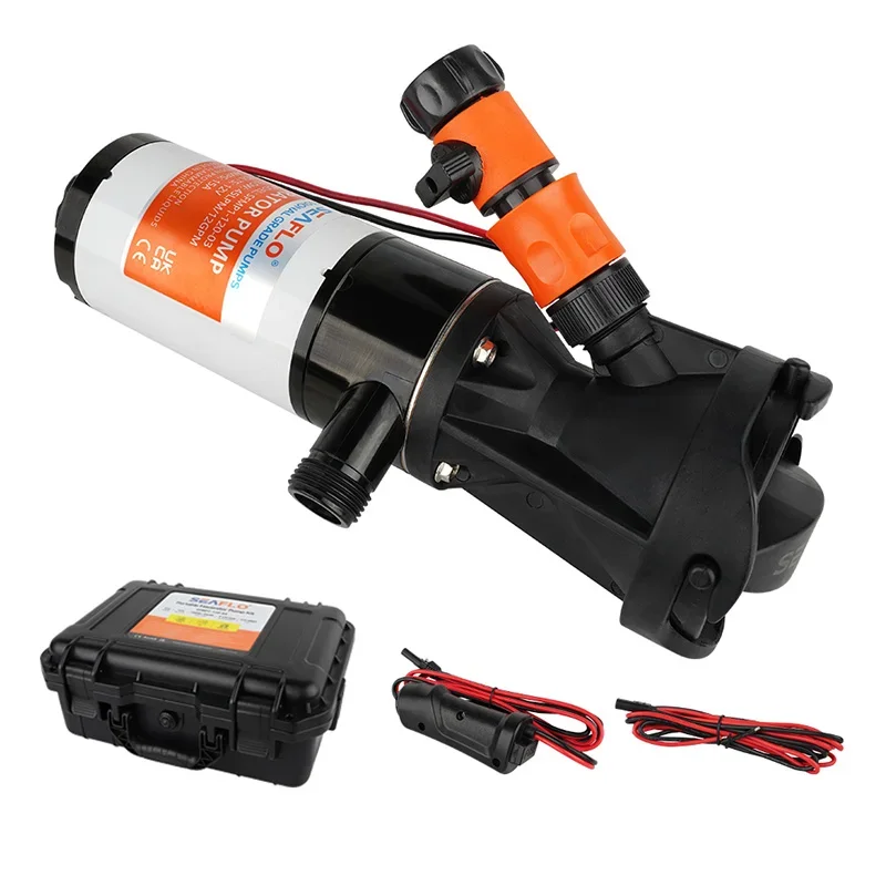 SEAFLO 12GMP RV Waste Pump With Remote Hand Held On/off Switch RV Macerator Pump