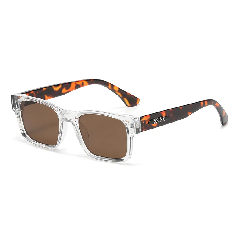 Leichte Luxus-Sonnenbrille im quadratischen Design, minimalistisches Design, elegante Unisex-Sonnenbrille mit UV400-Schutz 9017